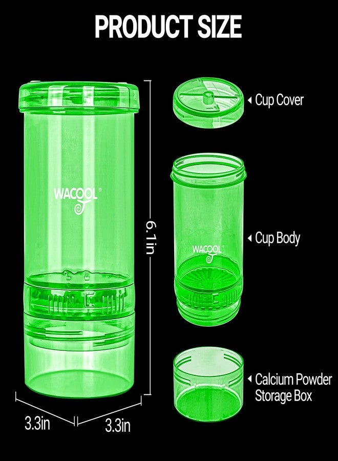 WACOOL TERRA Cricket Calcium Powder Mixer for Reptiles, Cricket Feeder with Calcium for Reptiles, Reptile Calcium Duster Cricket Food for Reptile Bearded Dragon Gecko Terrarium Tank Accessories - Image 3